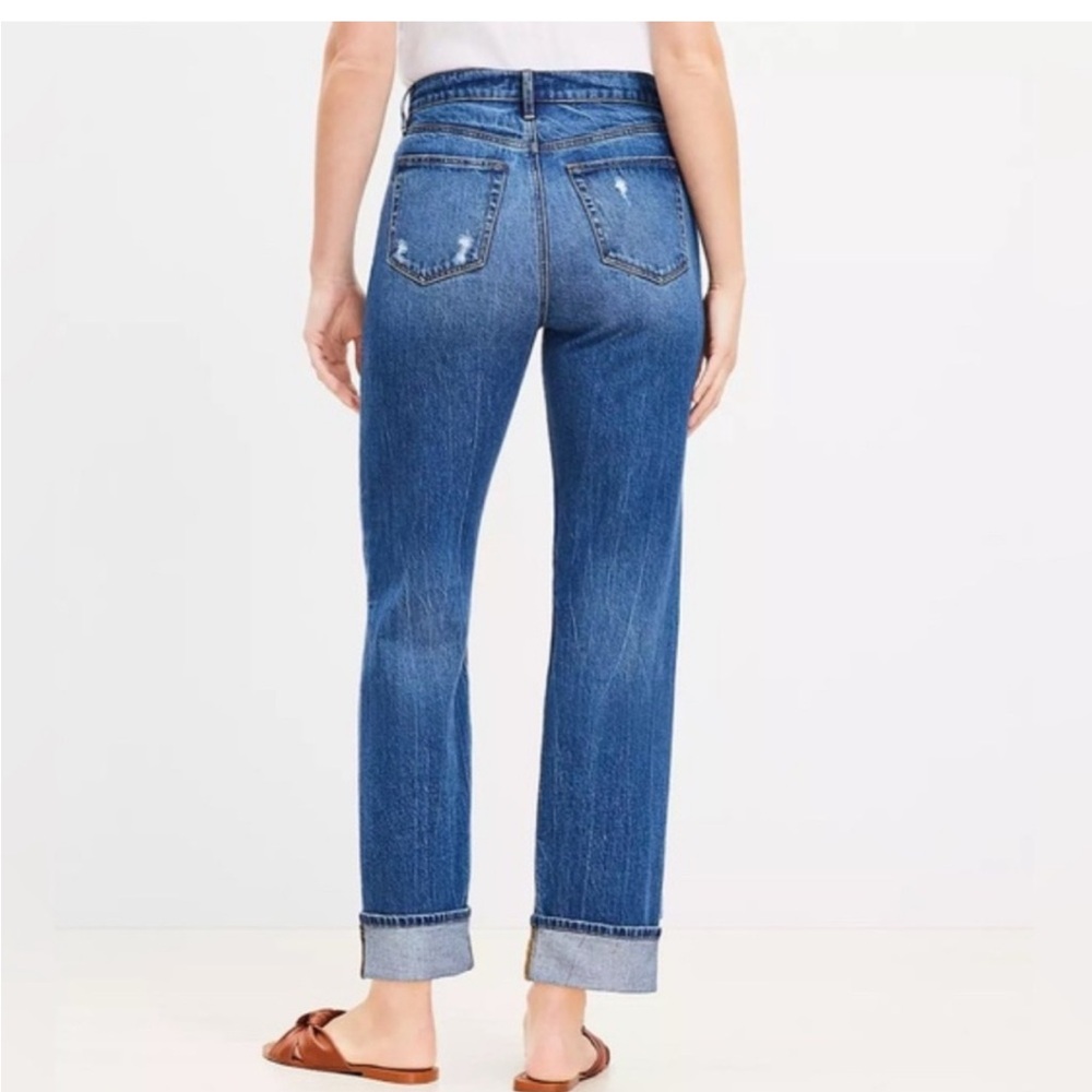 LOFT 30/10 Women's The Straight Blue Jeans - Picture 2 of 11